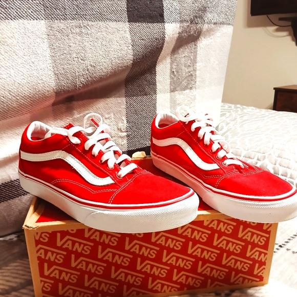 Vans size 8.5M/10.0W Red/White - Picture 5 of 8